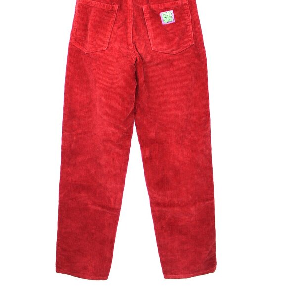 Empyre Women's Red Corduroy Pants Loose Fit Size S SK8R Y2K Hip Hop Grunge VTG - Picture 8 of 8